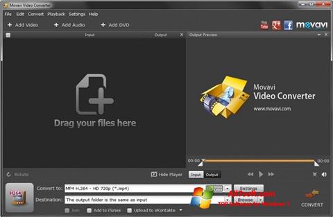 Снимак заслона Movavi Video Converter Windows 7