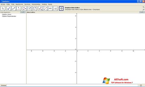 Снимак заслона GeoGebra Windows 7
