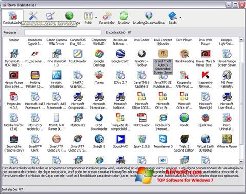 Снимак заслона Revo Uninstaller Windows 7
