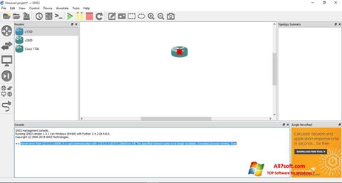 Снимак заслона GNS3 Windows 7