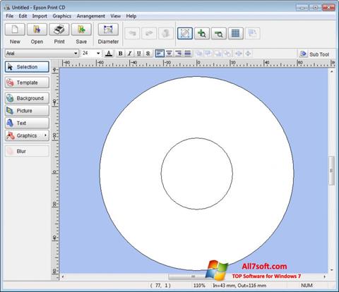 Снимак заслона EPSON Print CD Windows 7