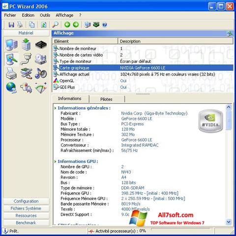 Снимак заслона PC Wizard Windows 7