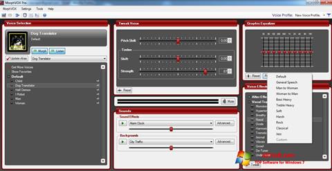 Снимак заслона MorphVOX Pro Windows 7