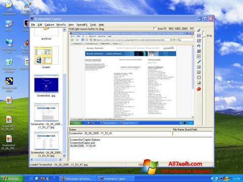 Снимак заслона Screenshot Captor Windows 7