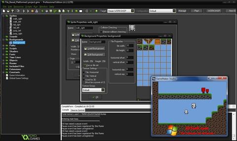 Снимак заслона GameMaker: Studio Windows 7