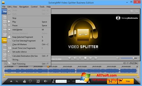 Снимак заслона SolveigMM Video Splitter Windows 7