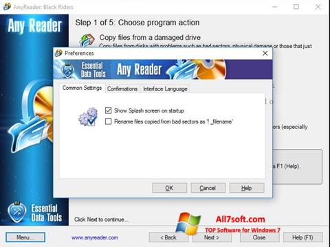 Снимак заслона AnyReader Windows 7