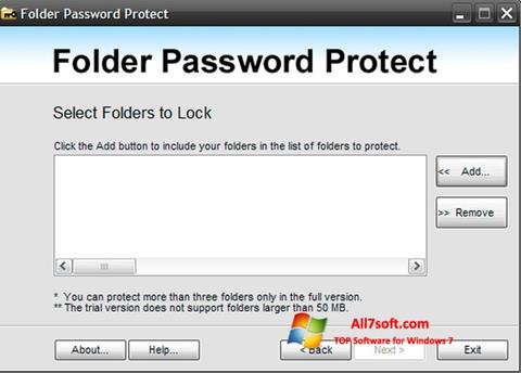 Снимак заслона Password Protect USB Windows 7