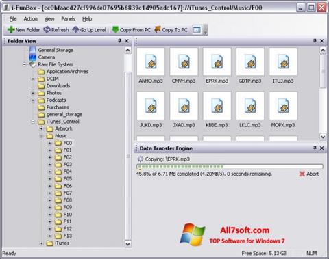Снимак заслона iFunBox Windows 7