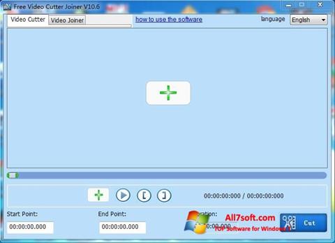 Снимак заслона Free Video Cutter Windows 7