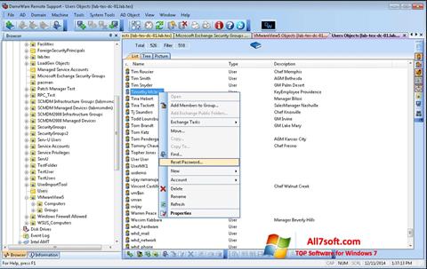 Снимак заслона Remote Administration Tool Windows 7