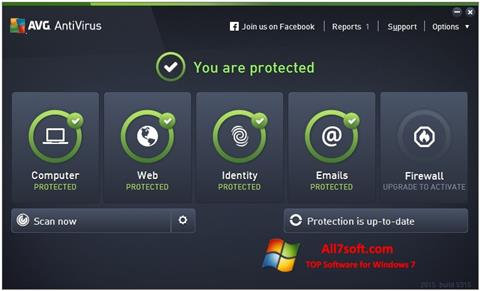 Снимак заслона AVG AntiVirus Pro Windows 7