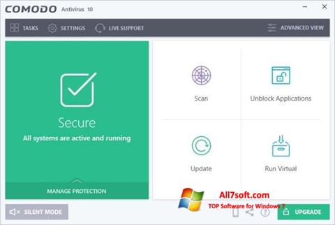 Снимак заслона Comodo Antivirus Windows 7